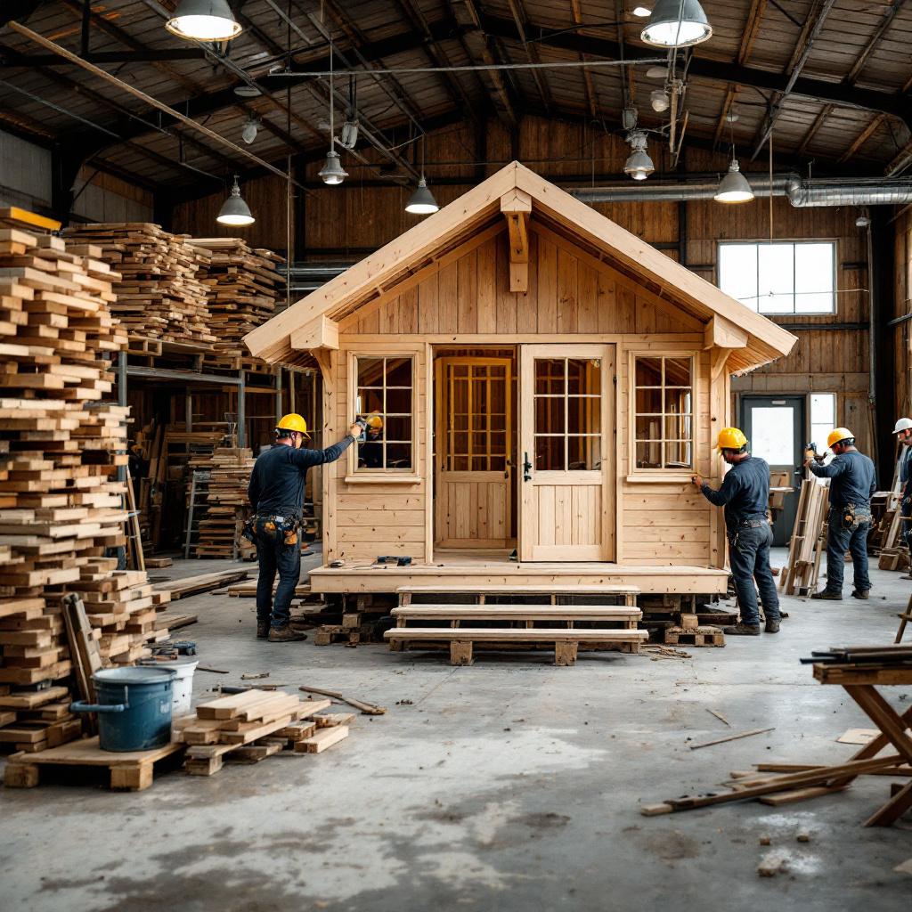 Construccion de Cabañas de Madera